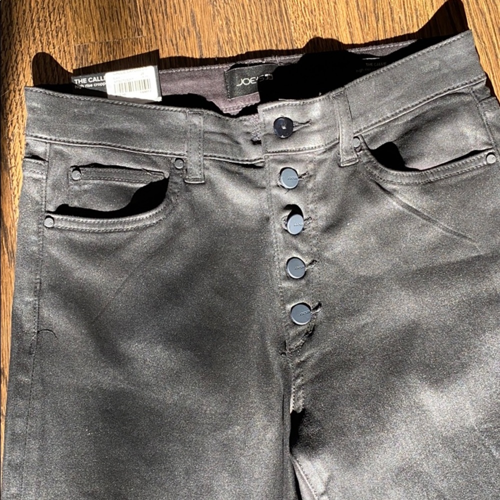 Joe’s Black high rise cropped boot size 26 NWT